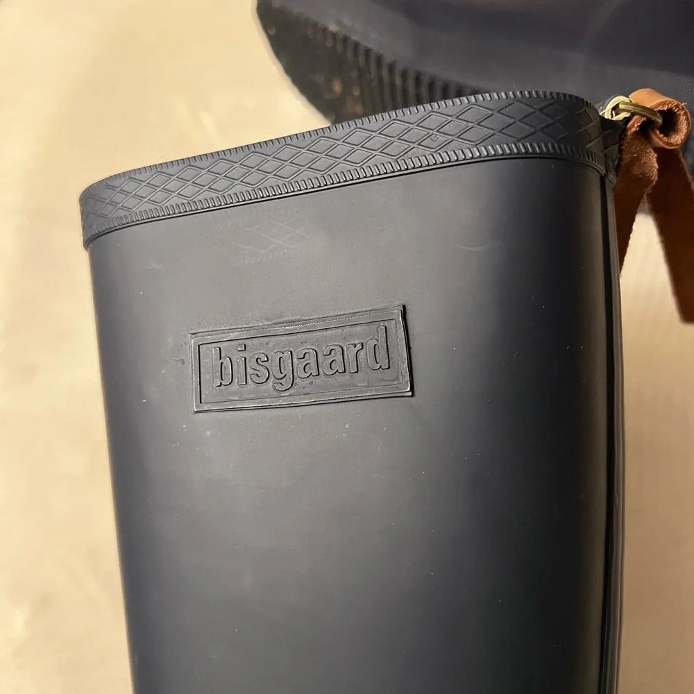 Bisgaard navy blue rubber boots 38 - Picture 2 of 8